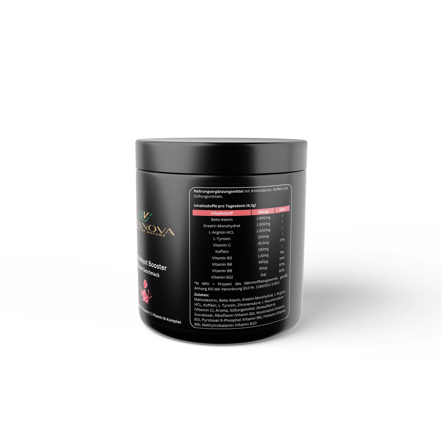 Pre-Workout Booster - Flavor: Raspberry