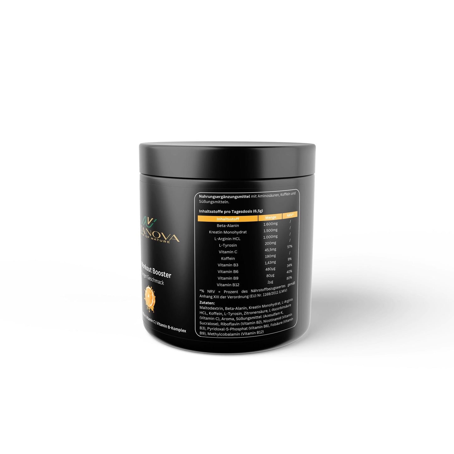 Pre-Workout Booster - Flavor: Orange